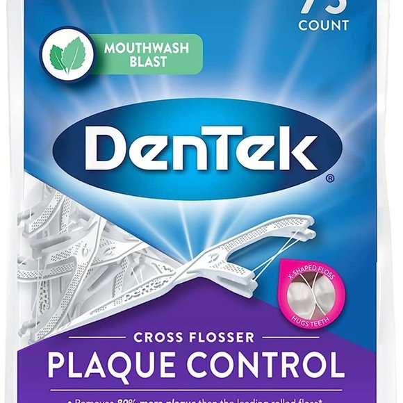 DenTek Cross Flosser Plaque Control Floss Picks - Picture 1 of 9